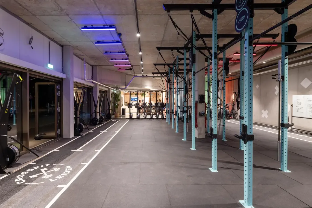 De trainingsvloer van CrossFit Leiden